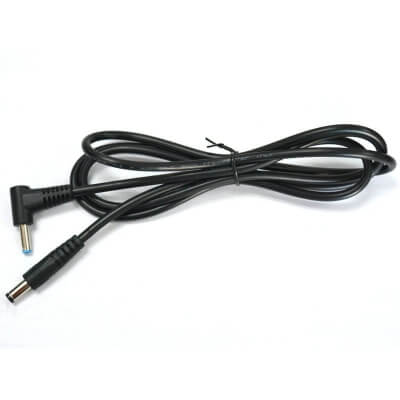 DC power cable with 4.5x3.0 mm to 5.5x2.5 mm barrel connector