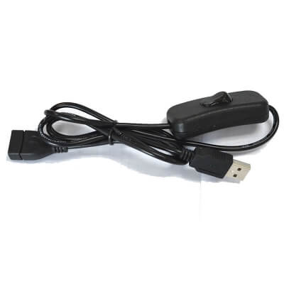 USB-Verlängerungskabel Stecker auf Buchse mit Ein/Aus-Schalter